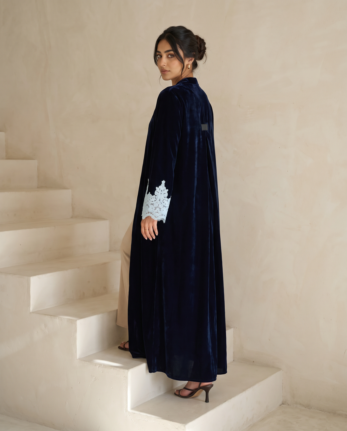 Midnight Velvet Abaya