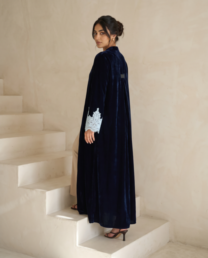 Midnight Velvet Abaya