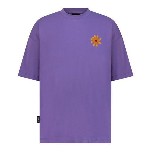 Happiness Bloom - Embroidery - Oversized T-Shirt