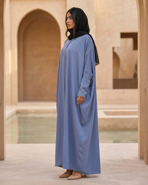 عباية عصرية فضفاضة مع ثنيات منحوتة (نسخة) – hover image