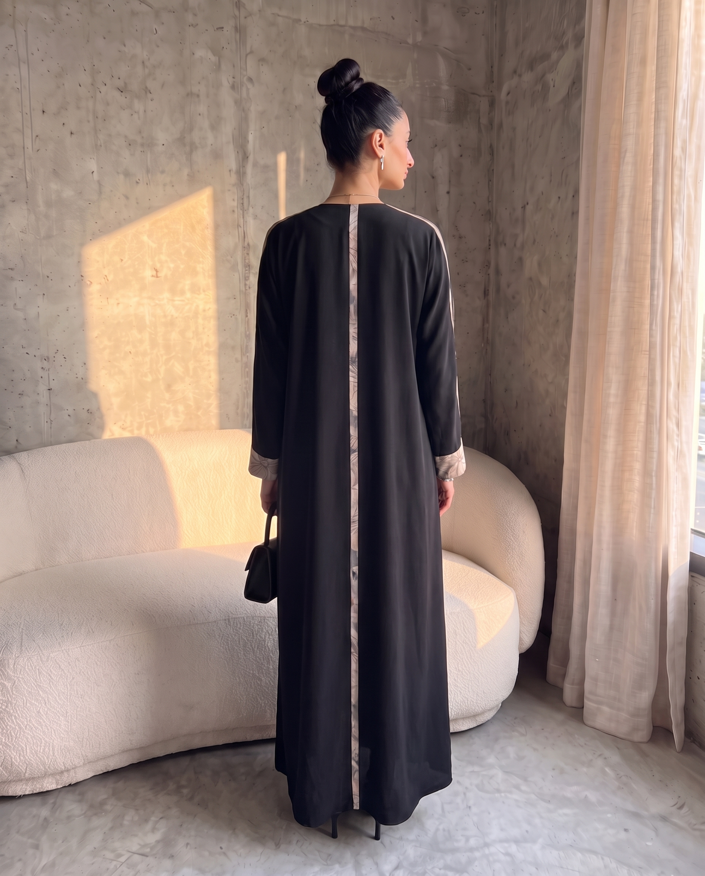 Midnight Botanical Abaya