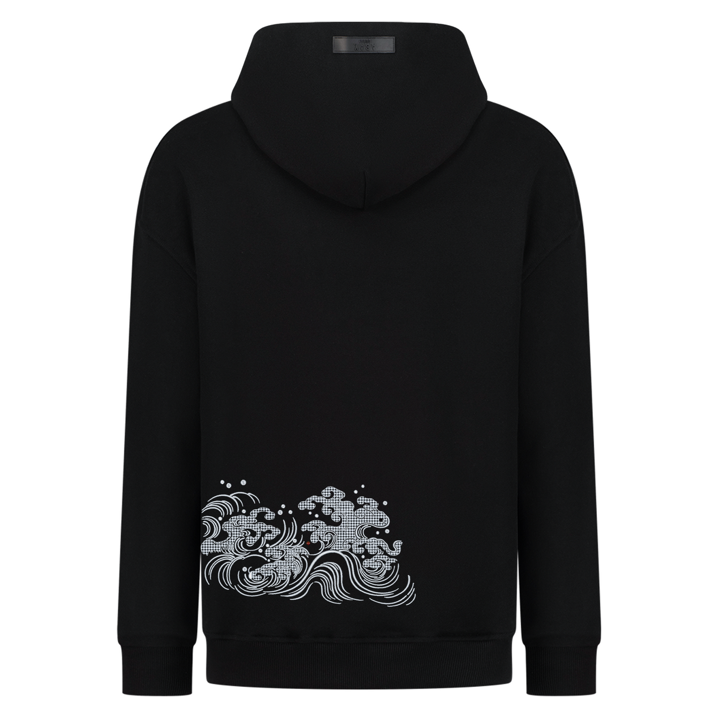 Ocean Wave and Cloud - Embroidery - Hoodie