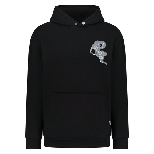 Ocean Wave and Cloud - Embroidery - Hoodie