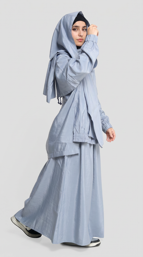 Oversized Modest Streetwear Flow Abaya Set – hover image