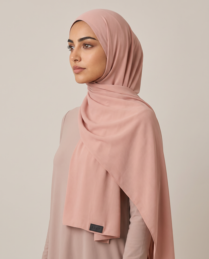 Premium scarf in Dusty Rose - view 1