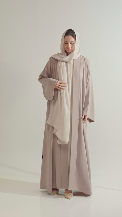 Premium Open Abaya with Smooth Finish