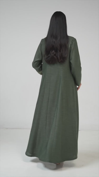 عباية زهرية بألوان مائية (نسخة)