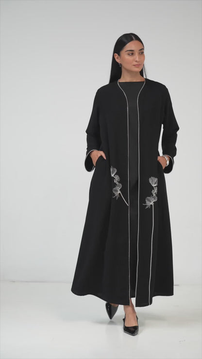 عباية نوير جاكار هلالية (نسخة)
