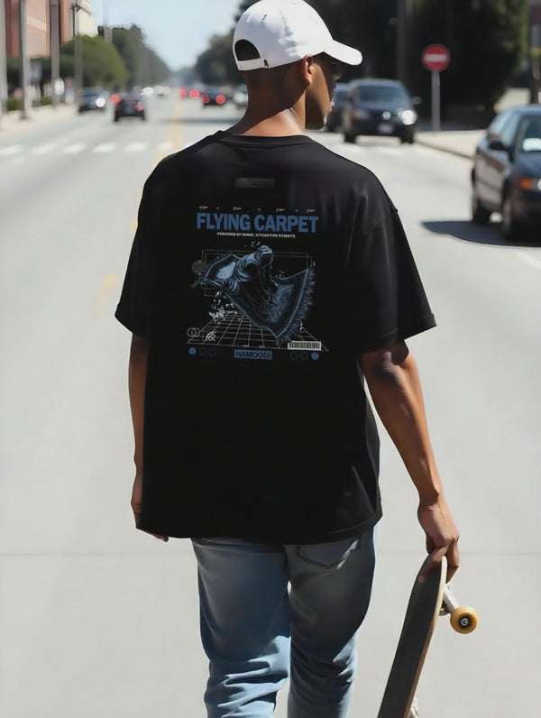 Flying Carpet  - Digital Print Design - Oversized T-Shirt – hover image